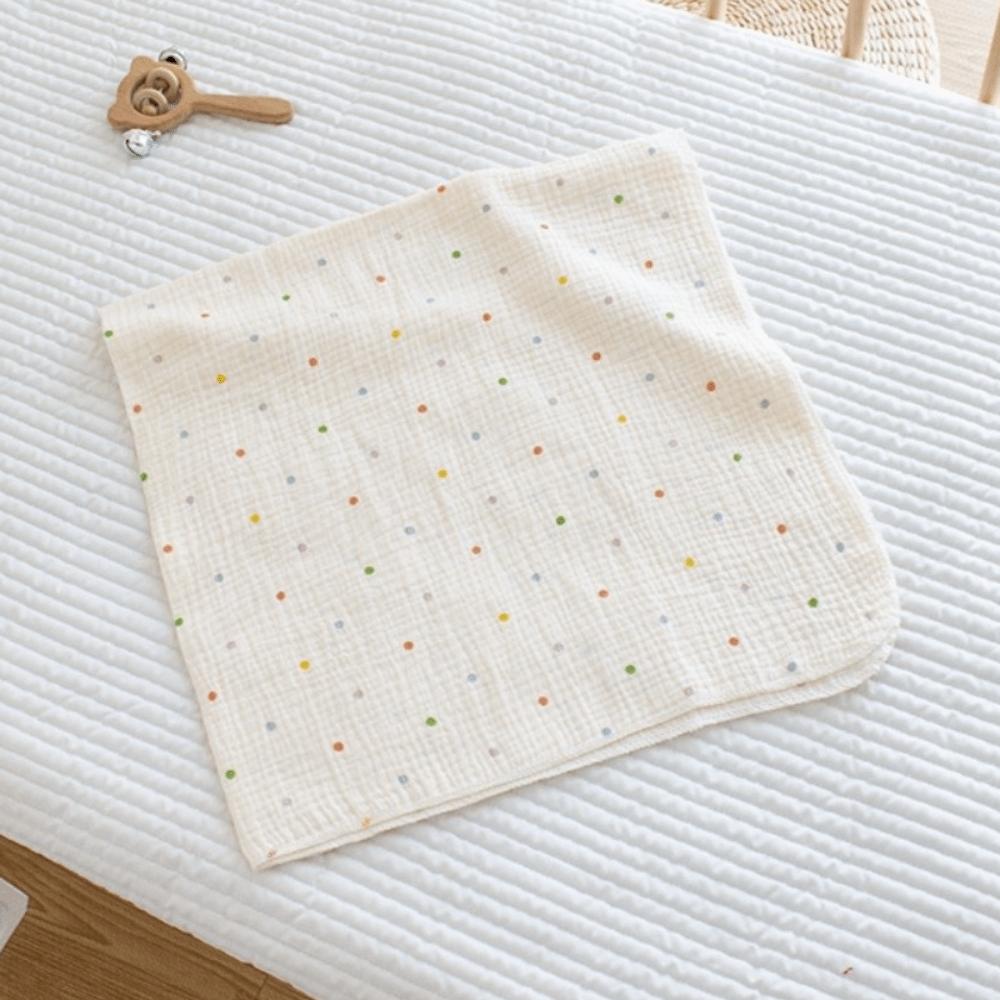 Soft Cotton Baby Swaddle Blanket Breathable Gauze Baby Swaddle Wrap Gauze Wrap Blanket  Infant Bath A 80*80cm