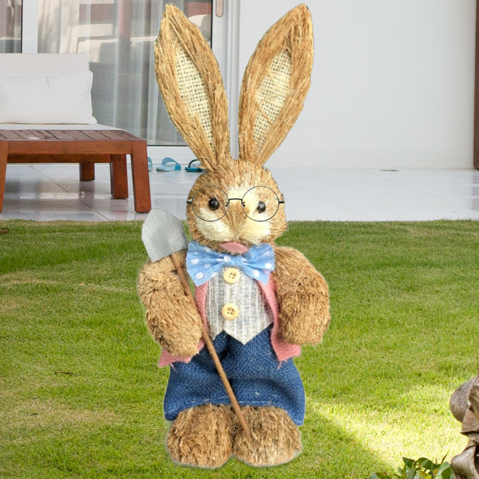 

Фігурка пасхального кролика. Симпатичний настільний орнамент для ганку. Газон. Садиба. Style J