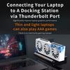 Portable External GPU Dock Compatible with PCIEX16 Interface Graphics Cards 40Gbps Graphics