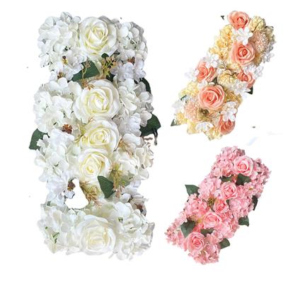 Wedding Floor Flower Arrangement Simulation Silk Flower Finished Flower Decoration Flower Arrangement T-table Road Guide Wedding Flower Art