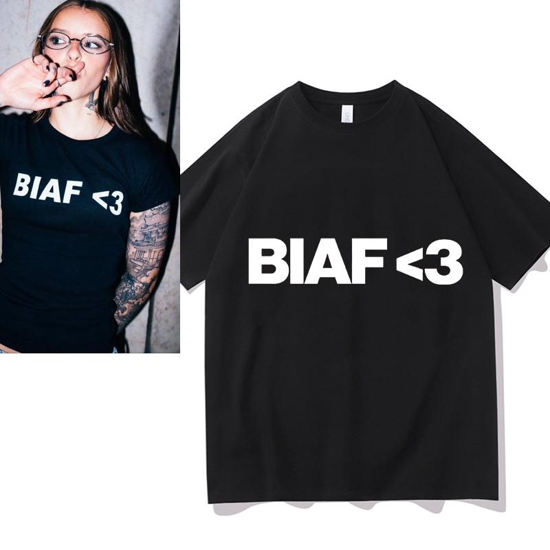 2026 Young Miko BIAF T-Shirt Lustige Fan-T-Shirts Freizeit Reiner Baumwolle Kurzarm Rundhals-T-Shirts Ästhetische Kleidung Streetwear