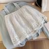 Embroidery Safety Skirt Petticoat High Waist Lining Petticoat Women  Summer Spring