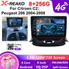 X-REAKO Car Video Player for  Peugeot 206 2004-2008 GPS Navigation Built-in Dsp Carplay Autoradio Android Head Unit