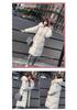2025 Winter European Style Hooded Mid-Length Fur Collar Women's Cotton Jacket