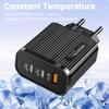 40W Double PD & USB Port Rapid Charging Block EU Plug Type C USB Wall Charger for Phone Tablet Fast Power Adapter
