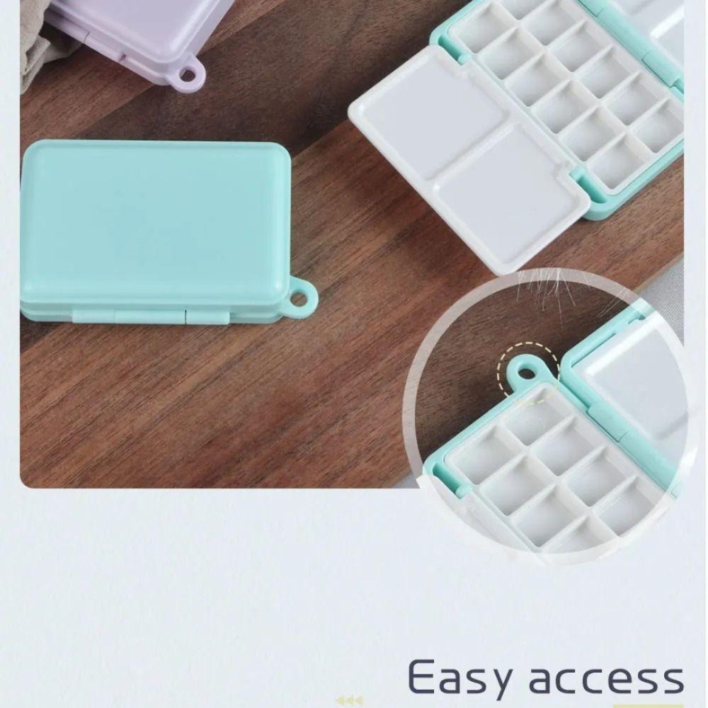 Purple Watercolor Paint Subpackage Palette Pigment Box High-quality Travel Plastic Painting Box