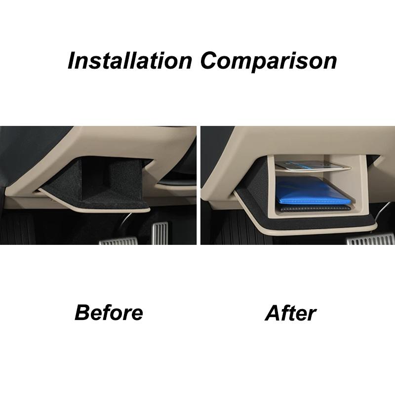 For Zeekr 8X 2026 Silicone Storage Box Under Driver's Seat Interior Decorative Accessories