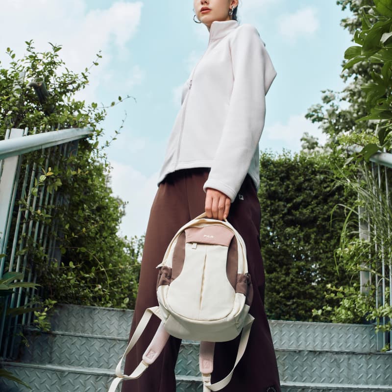 New FILA Fabric Backpack Regular Unisex Magic White A13U547132FIV