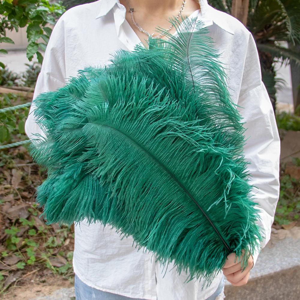 Wholesale Golden Ostrich Feathers Big 15-60CM Ostrich Plume for Wedding Party Home Decor Table Centerpieces Carnival DIY Crafts