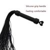 Soft Silicone Spanking Flogger - Full Body Silicone Whip with Heart Ring Handle for Adult Couples Play