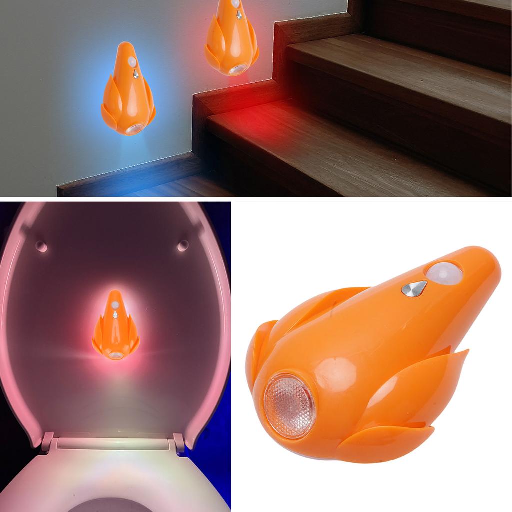 Toilet Light with Motion Sensor RGB 8 Colors Changing USB Rechargeable Toilet LED Night Light for Bathroom Decor