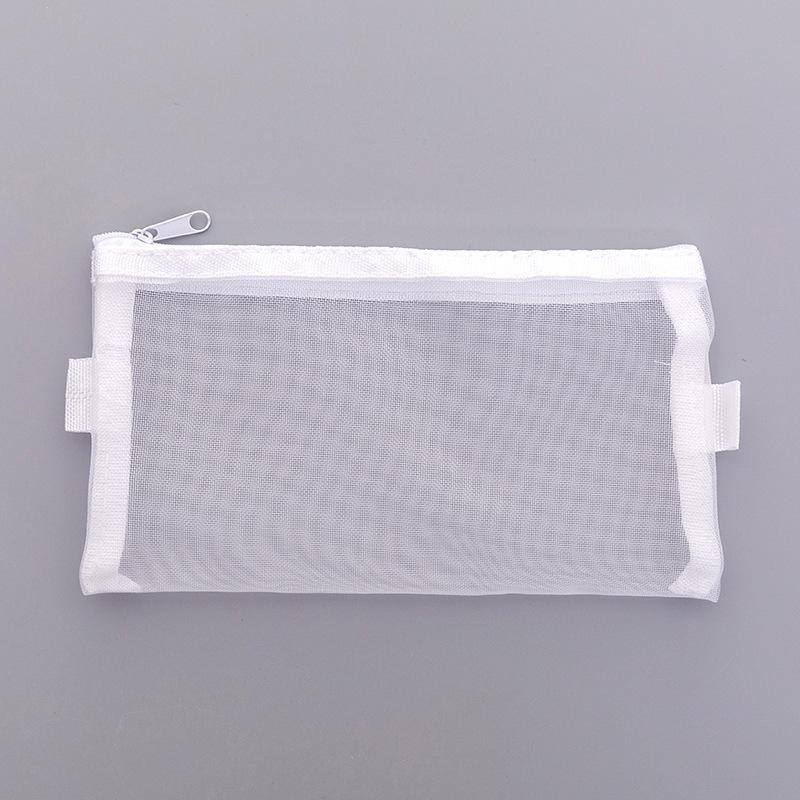 Large Capacity Transparent Mesh Pencil Case for Students - Portable and Durable