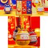 Chinese Fortune Cat Keychain With Water Sound Bell Crafted In Copper For Prosperity Gifts