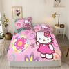 Hello Kitty Cartoon Fitted Sheet, Sanrio Pattern, Cute Digital Printing, Baby Teenager With Sheets Cover, Elastic Bedding