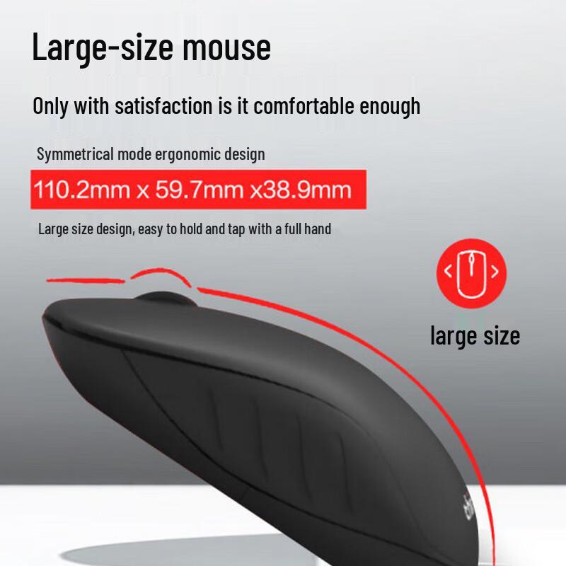 Lenovo ThinkPlus WL80 Wireless Silent Ergonomic Mouse