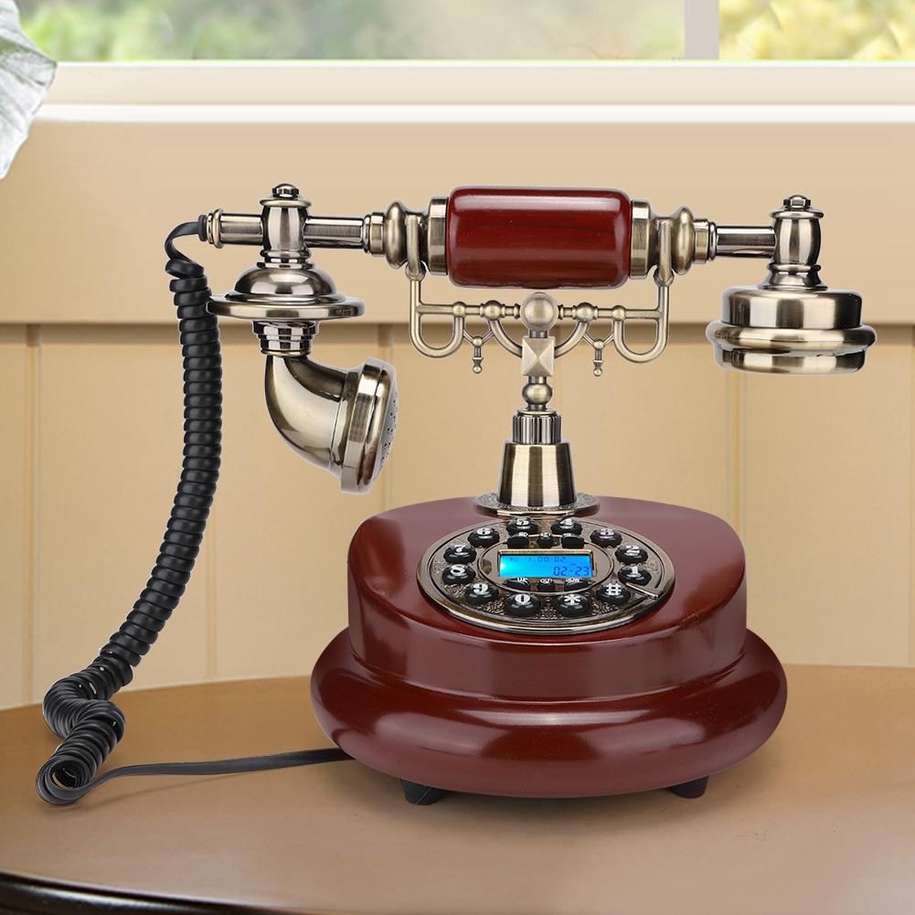 MS 6100B European Retro Style Push Button Telephone Dial Desk Phone Home Decor Classical