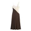 Jnleaog Autumn New Women clothes Western Style French style Design Patchwork Midi Dress 5029185