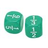 20Pcs Fraction Dice Class Set Plastic 6 Sided Multi Faceted Table Game Accessories for Kids Math Practice