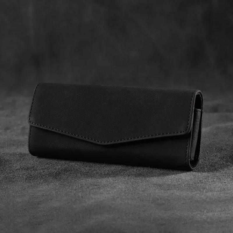 Car Glasses Case Universal Auto Sun Visor Holder Sunglasses Storage Box Clip Card Ticket Holder Leather Interior Accessories