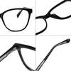 Spring Leg Blue Light Blocking Oval Myopia Eyeglasses With Degree Fashion TR90 Women Minus Sight Eyeglasses 0 -0.5 -0.75 To -6.0