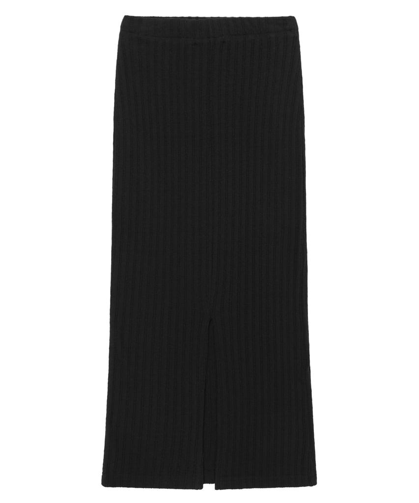 CNVS Elastic Slim Knit Skirt_Black