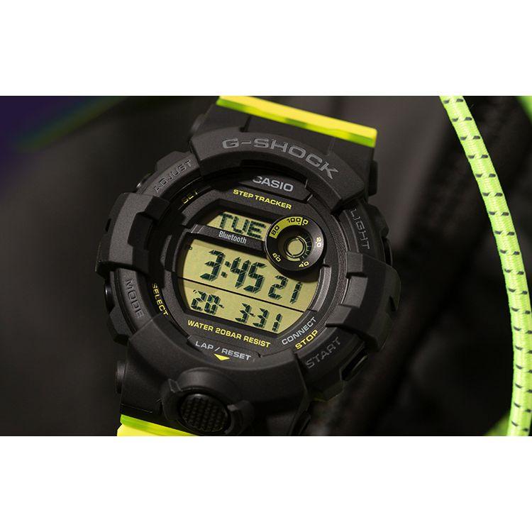 Casio G-Squad Series Sports Waterproof Shockproof Quartz Movement Resin Strap Watch Men Watches Gray GMD-B800SC-1B