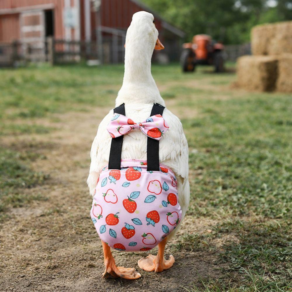 Elastisches Band Hühner Physiologische Hosen Schleifendesign Geflügelkostüm Niedliche Enten Windeln Bauernhof Haustier