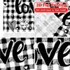 Set Of 2 Flat Printing Love Checkered Popular Curtains Drapes Versatile Fabric Thermal Insulation Curtain Blackout Polyester