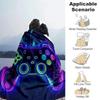 1pc Game Controller Printing Lightweight Flannel Blanket, Comfortable and Warm Blanket, for Camping Sofa Bed and Couch Office, Gift
