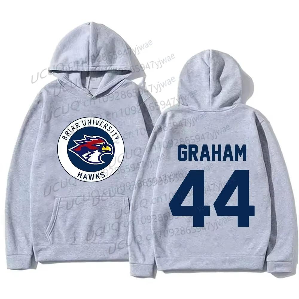 2026 Новые женские и мужские худи для кампуса Graham 44 22 Дизайн Пуловеры Свитшоты с графическим принтом