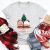 Kawaii Bubu Dudu Christmas Tree Graphics Tshirt Trendy Funny Cartoon Christmas Shirt Novelty Holiday Party Couple Cotton Tees