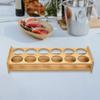 Wood Shot Glass Holder Glasses Rack Serving Holder Cup Rack Base Mug Organizer for Kitchen Restaurant Party Events Nightclub