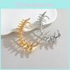 Alloy Female Keel Spine Earrings With Electroplating Punk Style No Piercing