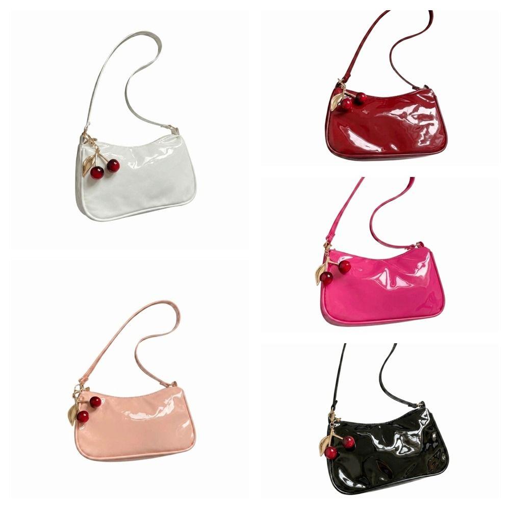 Korean Style Crossbody Bag PU Leather Underarm Purse Casual Women Shoulder Bag Daily