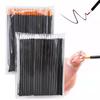 50-Pack Waterproof Eyeliner & Lip Brushes - Portable, Single-Use Fiber Makeup Pens