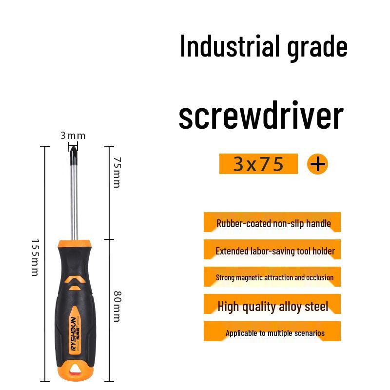 Chrome Vanadium Alloy Steel Magnetic Phillips, Flat, Thickened Torx Head Screwdriver Set