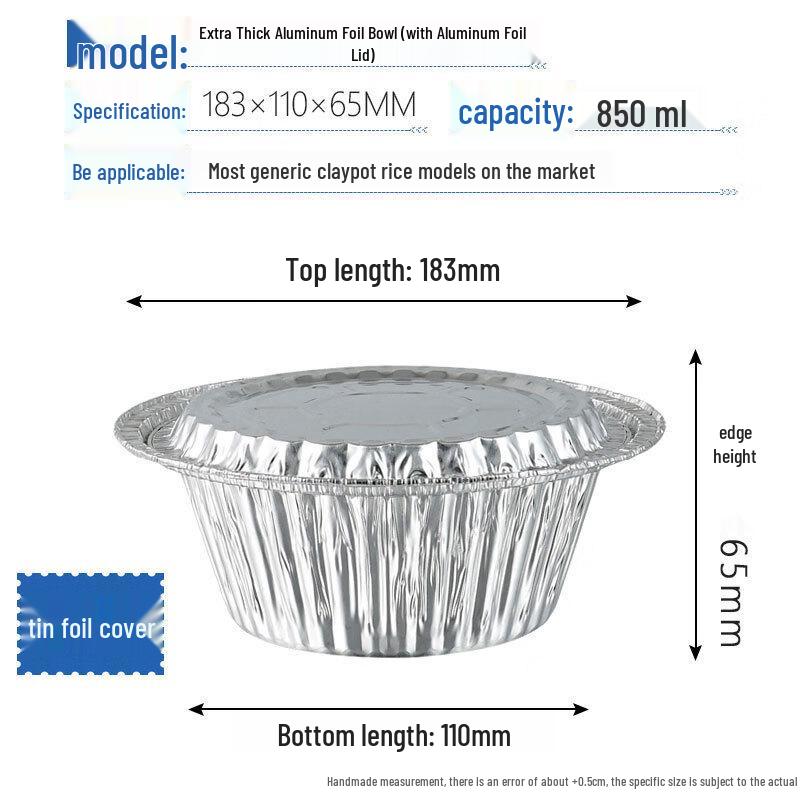 

Disposable Round Aluminum Foil Containers with Lids