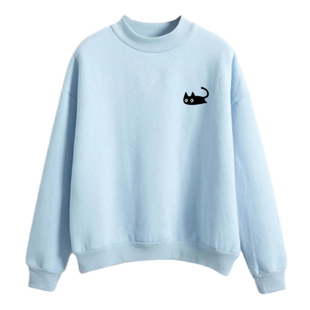 Women  Long Sleeve Casual  Sweatshirt Pullover Top Blouse