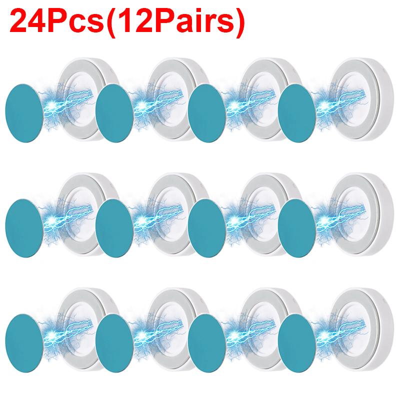 2/24Pcs Magnetic Hooks Wall Mount Strong Magnet Remote Control Holder Key Fridge Sticker Storage Hooks Home Decor Organizer Hook
