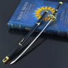 25cm Steel Roronoa Zoro Katana One Piece Metal Sword Iron Ninja Knife Real Size Japanese Katana Samurai Sabre Kid Toy Anime Gift