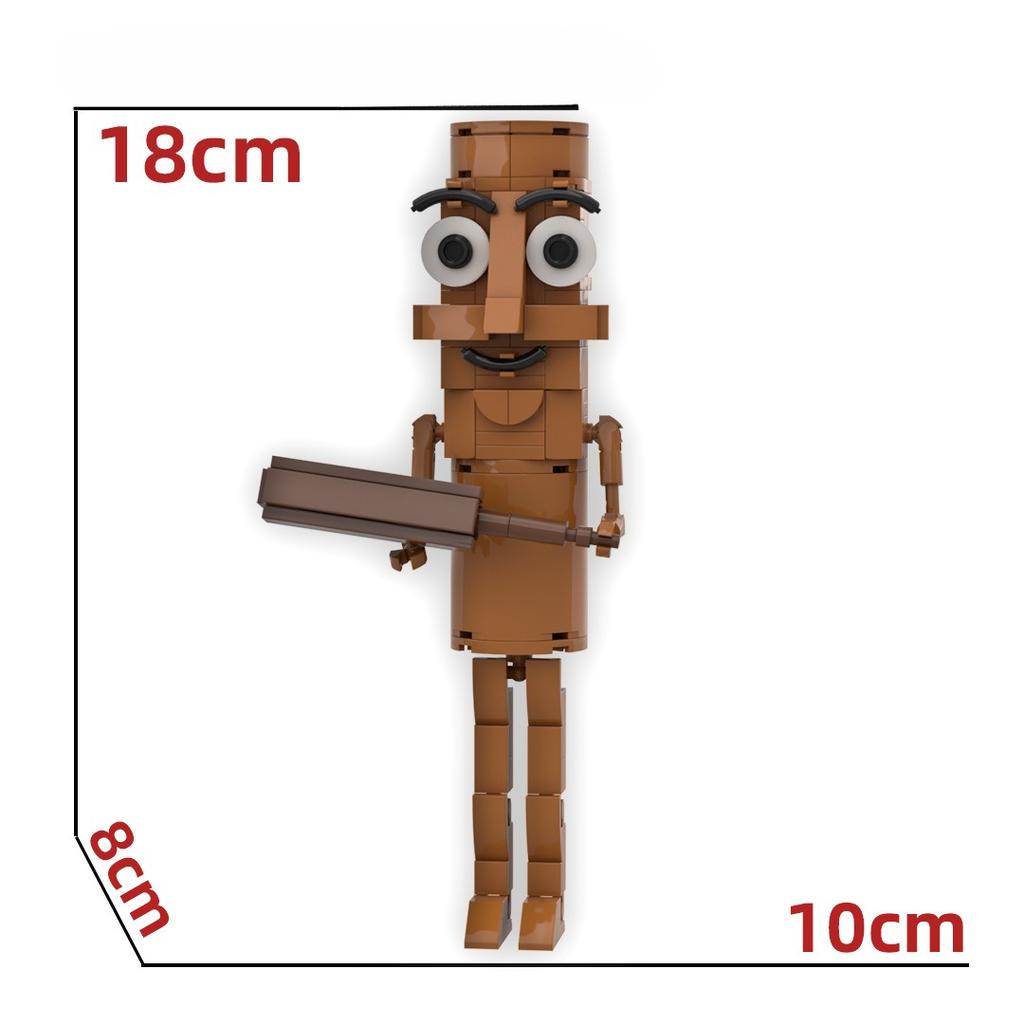 Shanhai Jing Tungtungtungsahur Tongtongtong Wooden Stick Figure Home Decoration Desktop Ornament