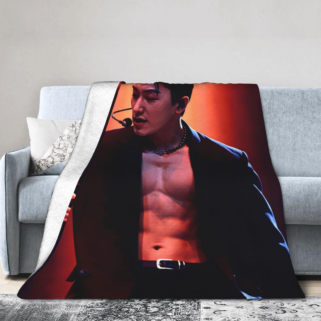Choi San Singer Blanket Quality Warm Soft Throw Blanket Spring Girls Boys Outdoor Print Bedspread