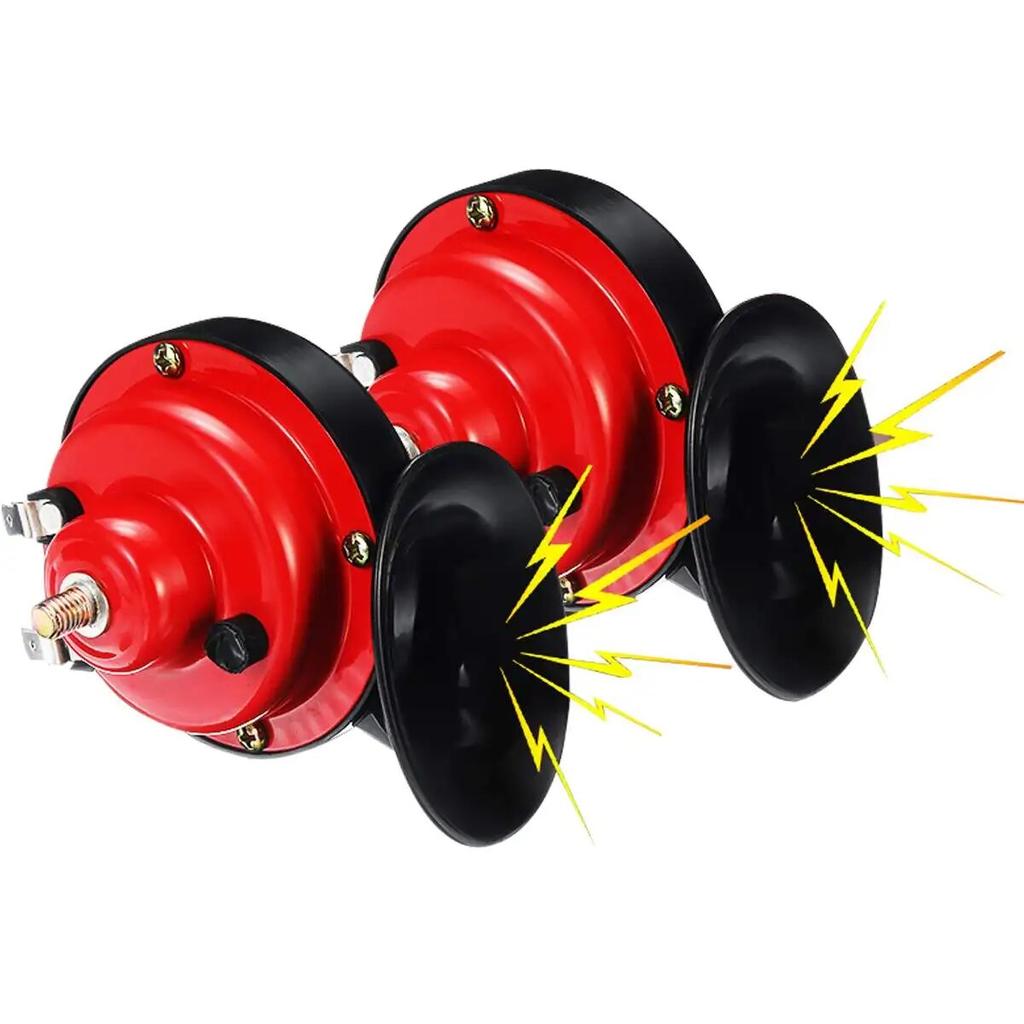 2PCS Universal Loud Car Horn 12V 300DB Electric Snail Train Horn Super Loud Waterproof Horns for Motorcycle Car Truck SUV Boat