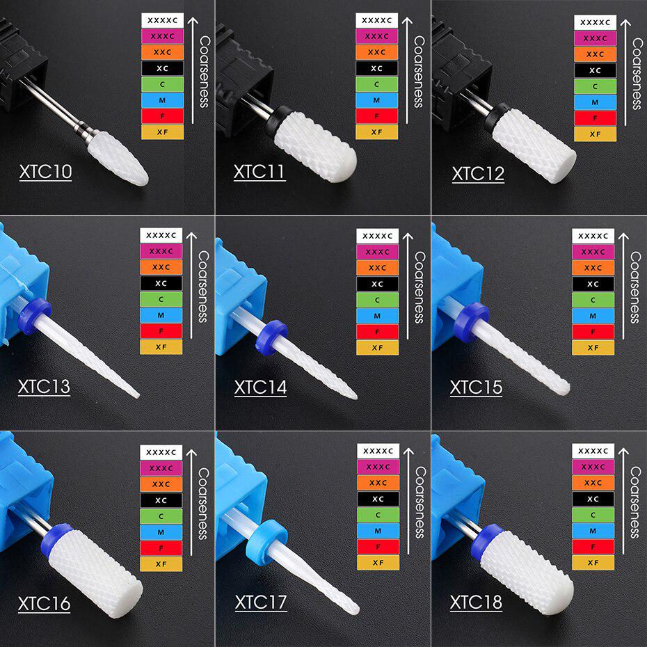 Ceramic Nail Drill Bit Milling Cutter Pedicure Remover Gel Polish Preferential Nail Art Accessoires