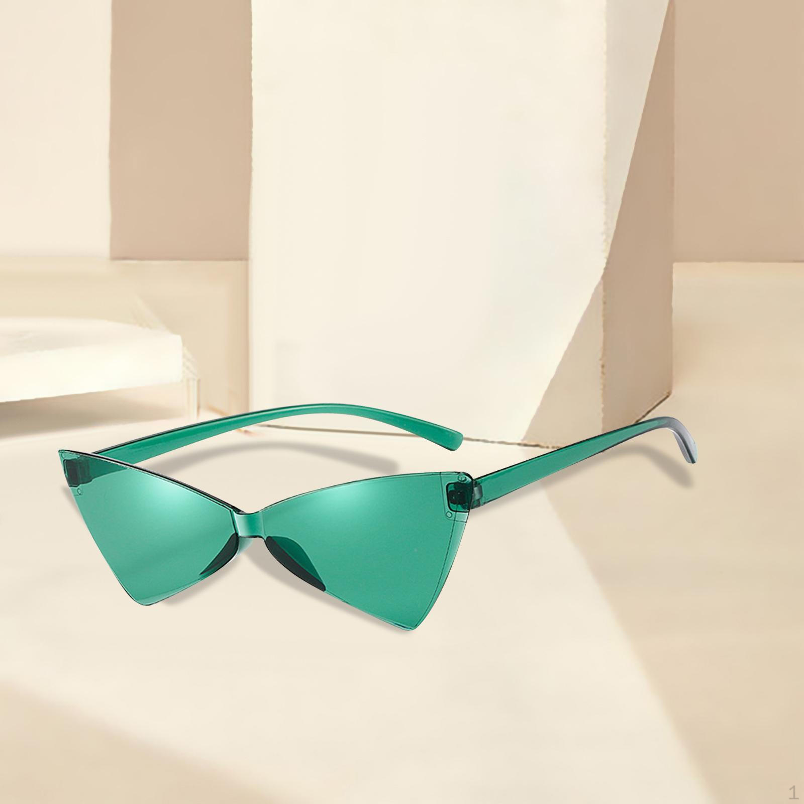 

Colored Cat Eye Sunglasses for Stylish Individuals зелений