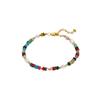 Niche Colorful Stone & Freshwater Pearl Necklace - Summer Fashion Statement Jewelry