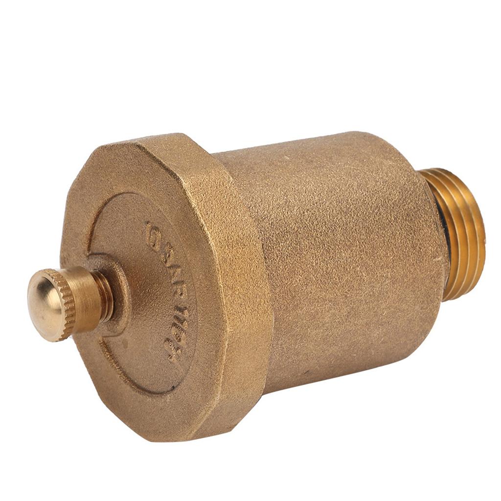 Brass Automatic One Way Air Vent Valve G1 2 Male Thread Air Vent Exhaust Valve