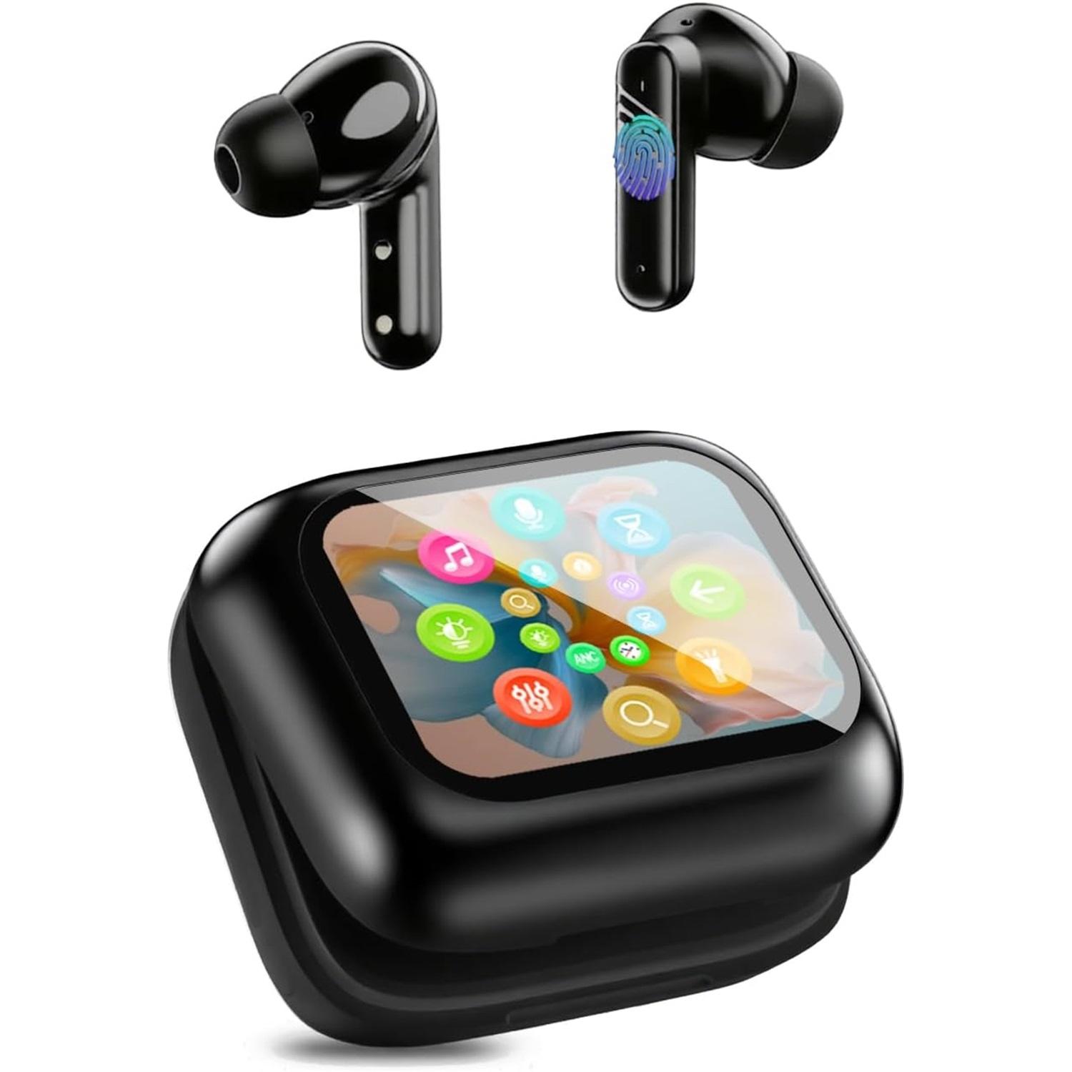 Wireless Earbuds with LCD Display