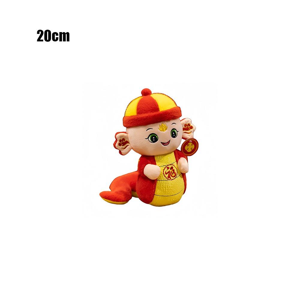 

New Year Decor Stuffed Animals Toy Cute Soft Snake Figure Snake Year Mascots Toy 2025 Snake Year 20cm