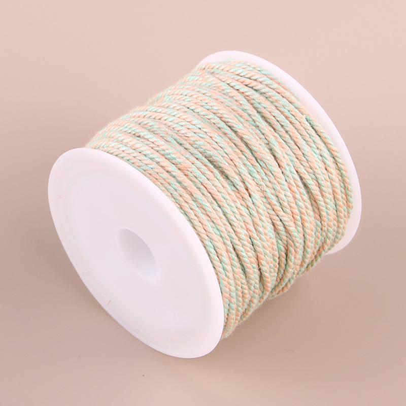 Hand-Twisted Cotton Thread: Tibetan Star Moon Bodhi Bracelet Weaving String.